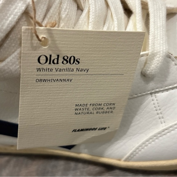 Flamingos Life Old 80s Vegan Leather High Top Sneakers Size EU 41 Unisex - Picture 4 of 12